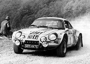 Archivo:Jean-Luc Thérier - Alpine-Renault A110 1800 (1973 Rallye Sanremo)
