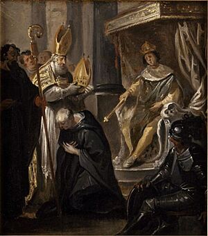 Archivo:Justus van Egmont - Suger is made abbot of Saint-Denis