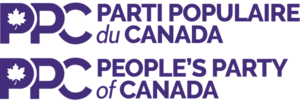 Logotype du Parti Populaire du Canada en français et en anglais.png