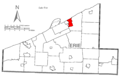 Map of Northwest Harborcreek, Erie County, Pennsylvania Highlighted.png