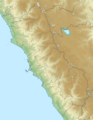 Mapa físico de localización Lima