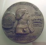 Archivo:Medalla de Alfonso V de Aragón (Pisanello, M.A.N. Madrid) 01