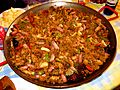 Migas murcianas de pan y harina con todos sus perejiles