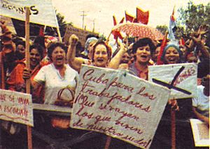 Archivo:Protestas Exodo de Mariel