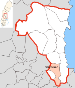 Sandviken Municipality in Gävleborg County.png
