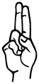 Sign language U