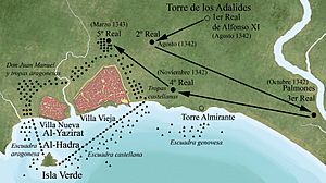 Archivo:Algeciras Sitio de Alfonso XI