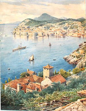 Archivo:Anton Perko - A view of Dubrovnik