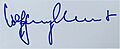 Autogramm Wolfgang Clement