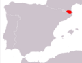 Belisarius xambeui distribution map
