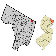Bergen County New Jersey Incorporated and Unincorporated areas Rockleigh Highlighted.svg