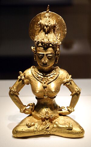 Archivo:Filippine, provincia di agusan, immagine hindu, statuetta in oro massiccio, xiii secolo