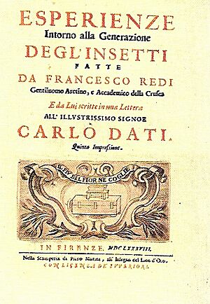 Archivo:Francesco Redi Esperienze intorno alla Generazione degli Insetti