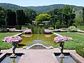 Garden pool in Filoli, Woodside, California