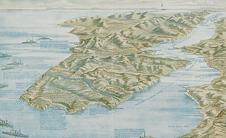 Archivo:Graphic map of the Dardanelles (cropped)