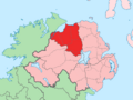 Island of Ireland location map Londonderry