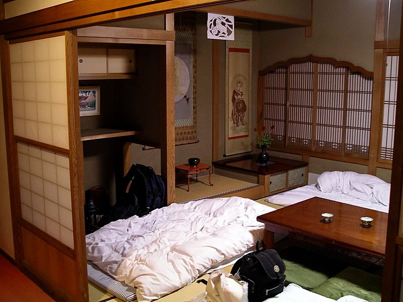 Japanese youth hostel room