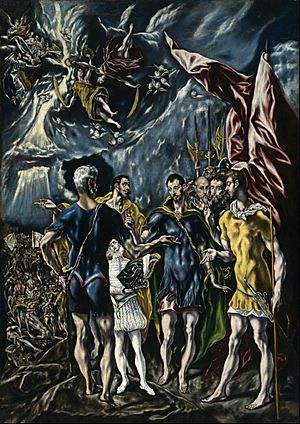 Archivo:Jorge Manuel Theotocopoulos - The Martyrdom of Saint Maurice - Google Art Project