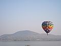 Lago de Zumpango con globo