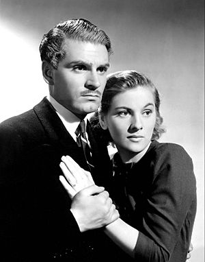 Archivo:Laurence Olivier Joan Fontaine Rebecca