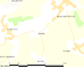 Map commune FR insee code 62142
