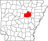Map of Arkansas highlighting White County.svg