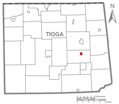 Map of Tioga County Pennsylvania Highlighting Putnam Township.PNG