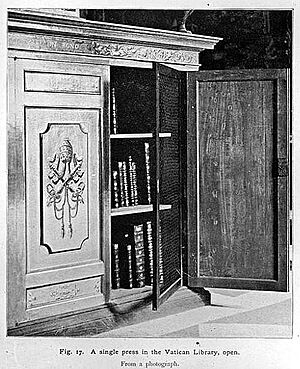 Archivo:Milkau Biblioteca Vaticana - Bücherschrank 279-2
