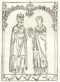 Miro, Suevic king of Galicia, and Martin of Braga