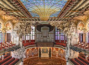 Archivo:Palau de la Música Catalana-Palace of Catalan Music