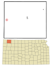 Rawlins County Kansas Incorporated and Unincorporated areas McDonald Highlighted.svg
