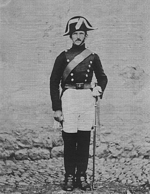 Archivo:Retrato de un guardia civil en Reinosa entre 1855 y 1857 - William Atkinson