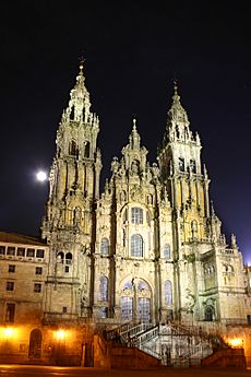 Archivo:Santiago.de.Compostela.Catedral.Noche