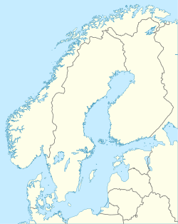 Upsala ubicada en Escandinavia