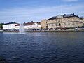 Vänersborg, Gamla Hamnkanalen och Hamngatan, den 5 juli 2006