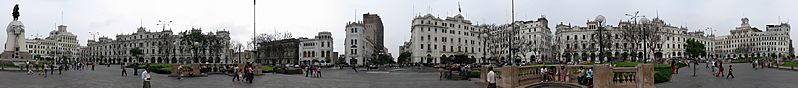 360° Panorama Plaza San Martin, Lima, Peru