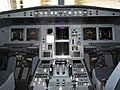 Airbus A330-200 flight deck forward displays