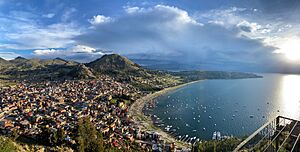 Copacabana, Bolivia at sunset.jpg