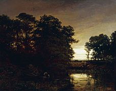 Daubigny Landscape with a pond