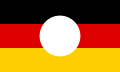 Flag of East Germany with cut out emblem