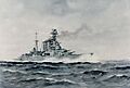 HMS Hood by Edward Tufnell