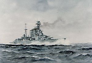 Archivo:HMS Hood by Edward Tufnell