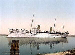 Archivo:Hohenzollern, leaving the harbor, Venice, Italy-LCCN2001701060