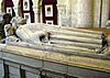 La actualmente tumba vacía de Athelstan en la Abadía de Malmesbury