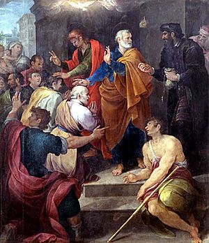 Archivo:Nucci, Avanzino - Petrus' Auseinandersetzung mit Simon Magus - 1620
