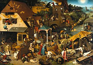 Archivo:Pieter Brueghel the Elder - The Dutch Proverbs - Google Art Project