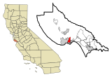 Santa Cruz County California Incorporated and Unincorporated areas Live Oak Highlighted.svg