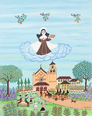 Archivo:Santa Teresa viene de fundar - Mercedes Barba