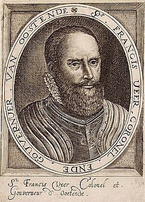 Archivo:Sir Francis Vere - Portret van Franciscus Veer, Generaal en Gouverneur van Oostende (Aert Meuris)