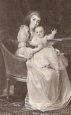 Archivo:Sophie Frederikke med datteren Juliane